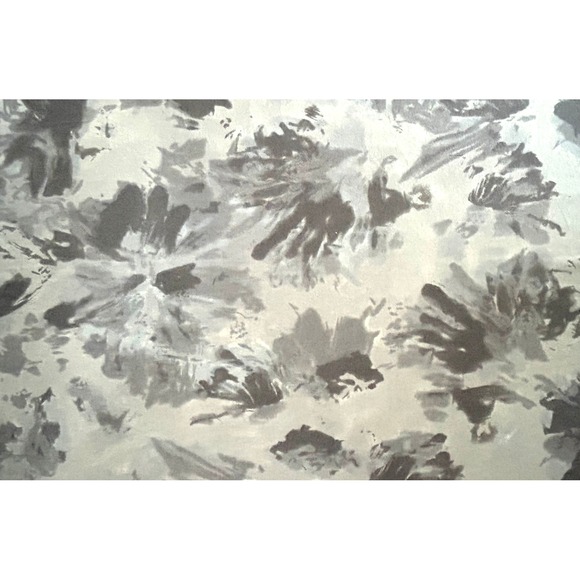 Pauw Amsterdam Wool Cashmere Blend Scarf Gray Cream Abstract Oversized Wrap - Picture 5 of 10